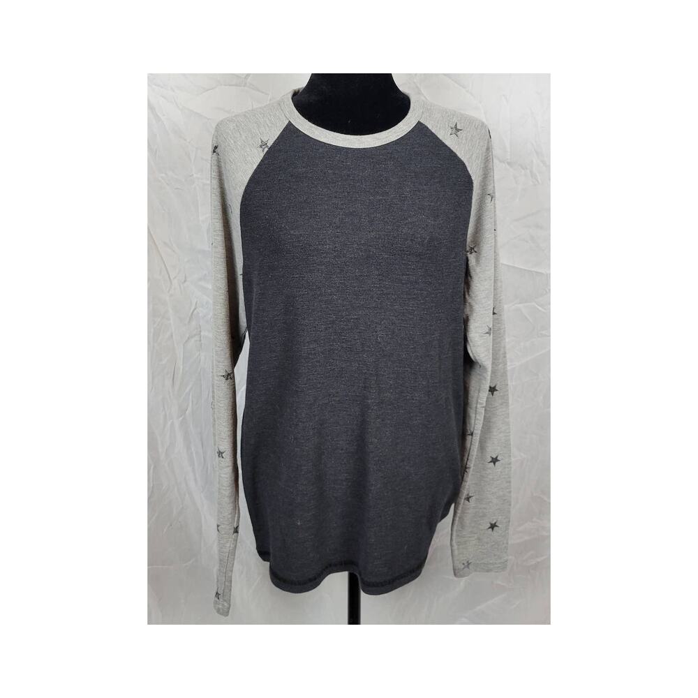 Aeropostale Grey & Black Long Sleeve Shirt Large